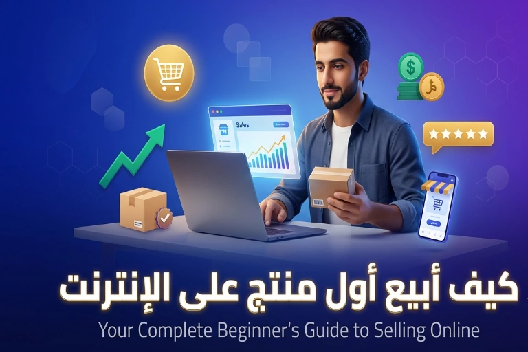كيف أبيع أول منتج على الإنترنت